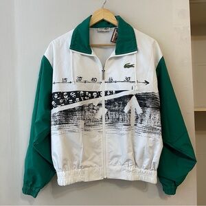 1980s Vintage Lacoste Windbreaker Jacket Full Zip Men’s Size Medium